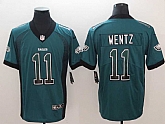 Nike Eagles 11 Carson Wentz Green Drift Fashion Limited Jersey,baseball caps,new era cap wholesale,wholesale hats